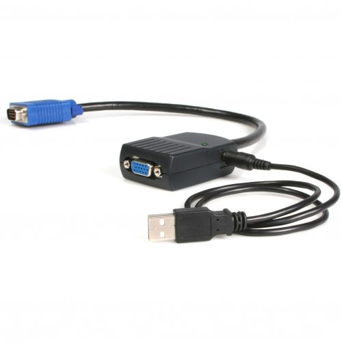 Startech .com 2 Port VGA Video SplitterUSB PoweredCompact USB-powered VGA splitter allows you to split a video source to two separate displ… ST122LE