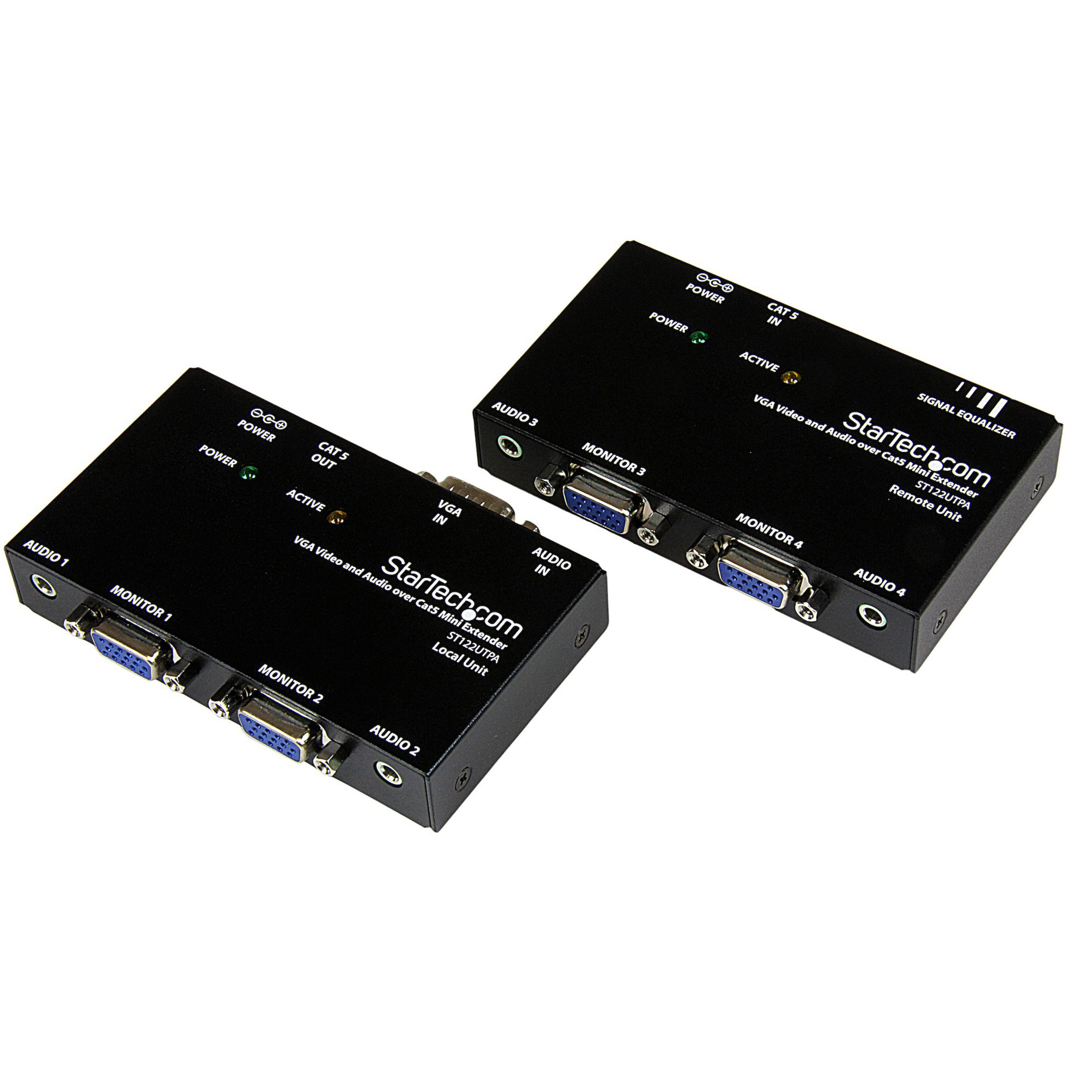 Startech .com .com VGA Video Extender over Cat 5 with AudioExtend and distribute a VGA signal and the accompanying audio to a remote… ST122UTPA