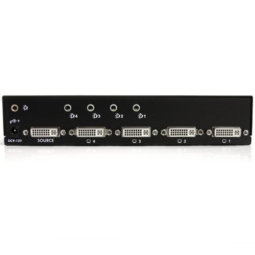 Startech .com 4 Port DVI Video Splitter with AudioSplit a DVI source with audio to up to four displaysdvi video splitter4 port dvi spl… ST124DVIA