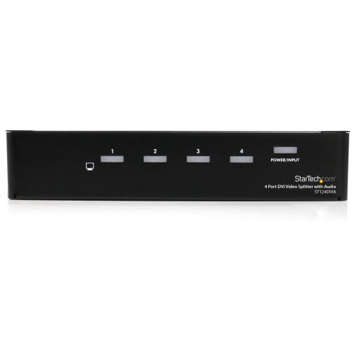 Startech .com 4 Port DVI Video Splitter with AudioSplit a DVI source with audio to up to four displaysdvi video splitter4 port dvi spl… ST124DVIA