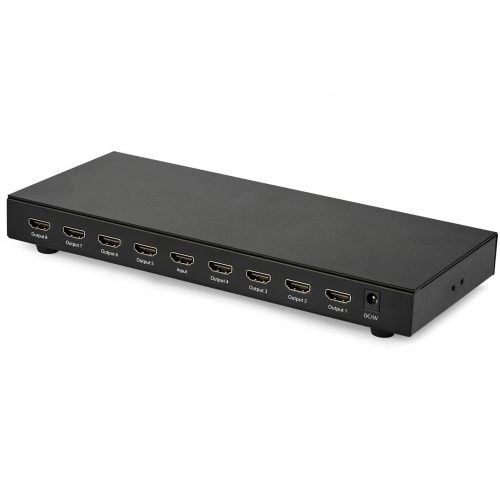 Startech .com 8-Port 4K 60Hz HDMI SplitterHDR SupportHDMI 2.0 Splitter7.1 Surround Sound AudioEasily distribute an HDMI 4K 60Hz sig… ST128HD20