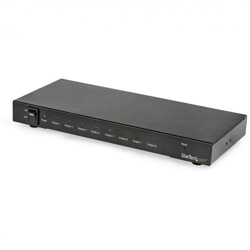 Startech .com 8-Port 4K 60Hz HDMI SplitterHDR SupportHDMI 2.0 Splitter7.1 Surround Sound AudioEasily distribute an HDMI 4K 60Hz sig… ST128HD20