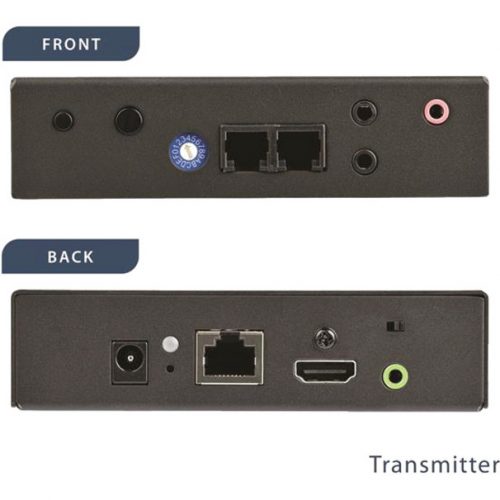 Startech .com HDMI over IP Extender Kit with Video Wall Support1080pHDMI over Cat5 / Cat6 Transmitter and Receiver Kit (ST12MHDLAN2K)… ST12MHDLAN2K