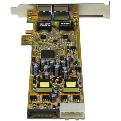 Startech .com Dual Port PCI Express Gigabit Ethernet PCIe Network Card AdapterPoE/PSEAdd two Power-over-Ethernet Gigabit Ports to a PC… ST2000PEXPSE