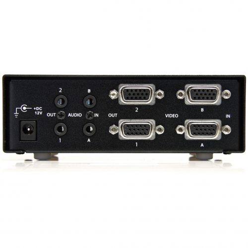 Startech .com 2×2 VGA Matrix Video Switch Splitter with AudioShare two distinct VGA inputs and audio source signals between two displaysVG… ST222MXA