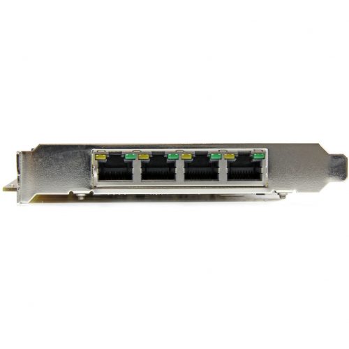 Startech .com 4 Port Gigabit Power over Ethernet PCIe Network CardPSE / PoE PCI Express NICAdd 4 Gigabit Power over Ethernet ports to… ST4000PEXPSE