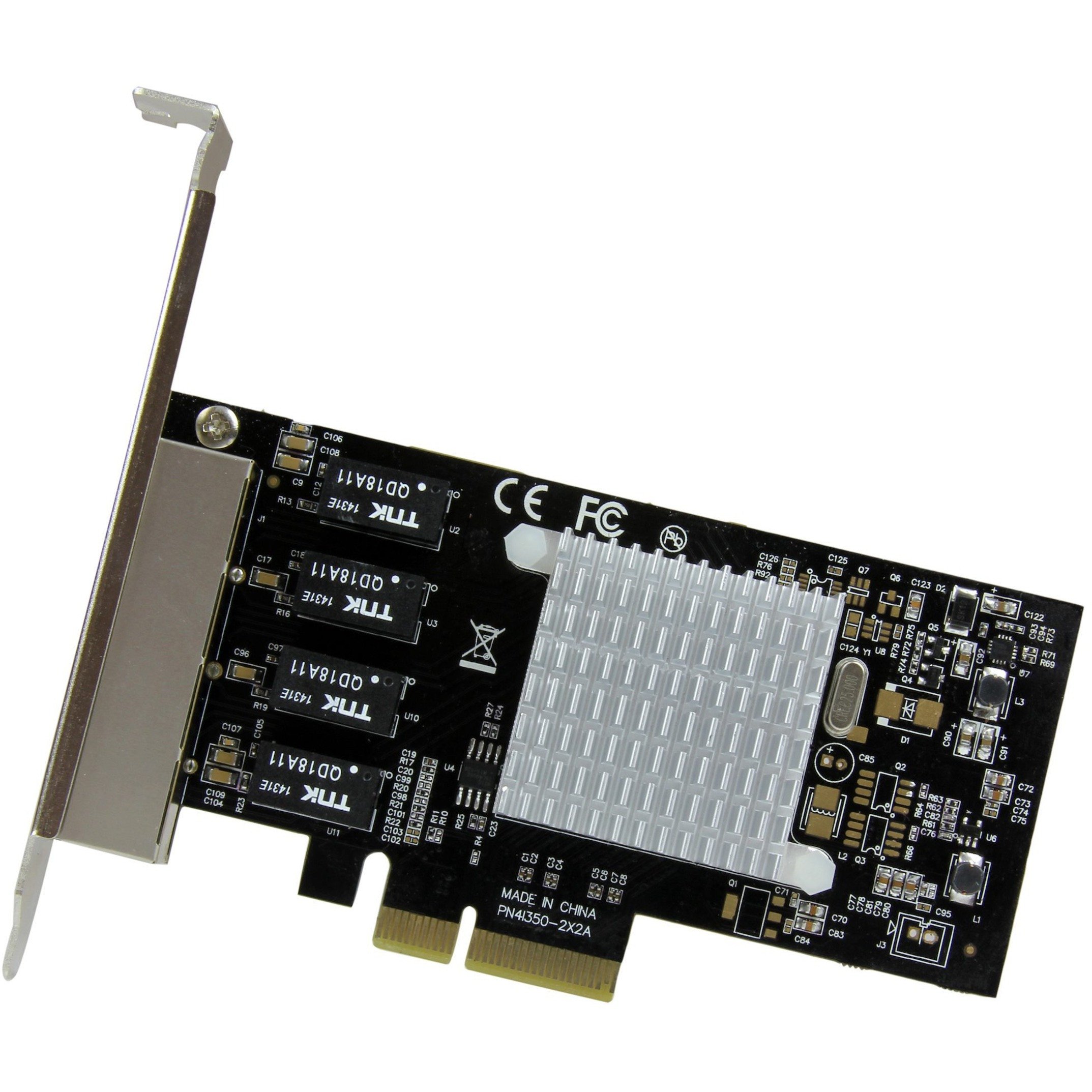 AddOn Intel I350F4 Comparable Quad SFP Port PCIe NIC Network