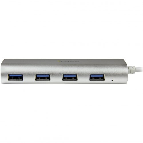 Startech .com 4 Port Portable USB 3.0 Hub with Built-in CableAluminum and Compact USB HubAdd four USB 3.0 (5Gbps) ports to your MacBook u… ST43004UA