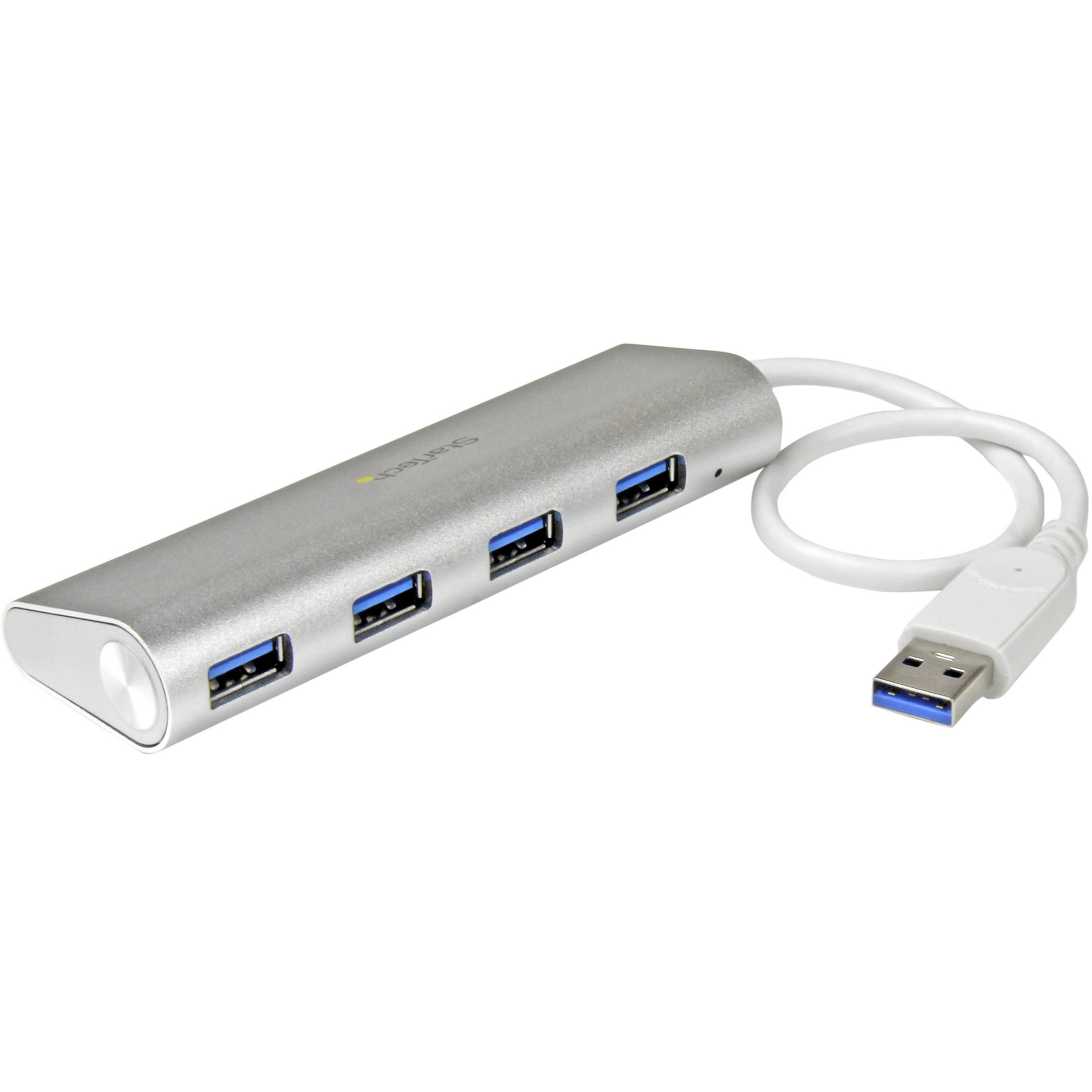 Startech .com 4 Port Portable USB 3.0 Hub with Built-in CableAluminum and Compact USB HubAdd four USB 3.0 (5Gbps) ports to your MacBook u… ST43004UA