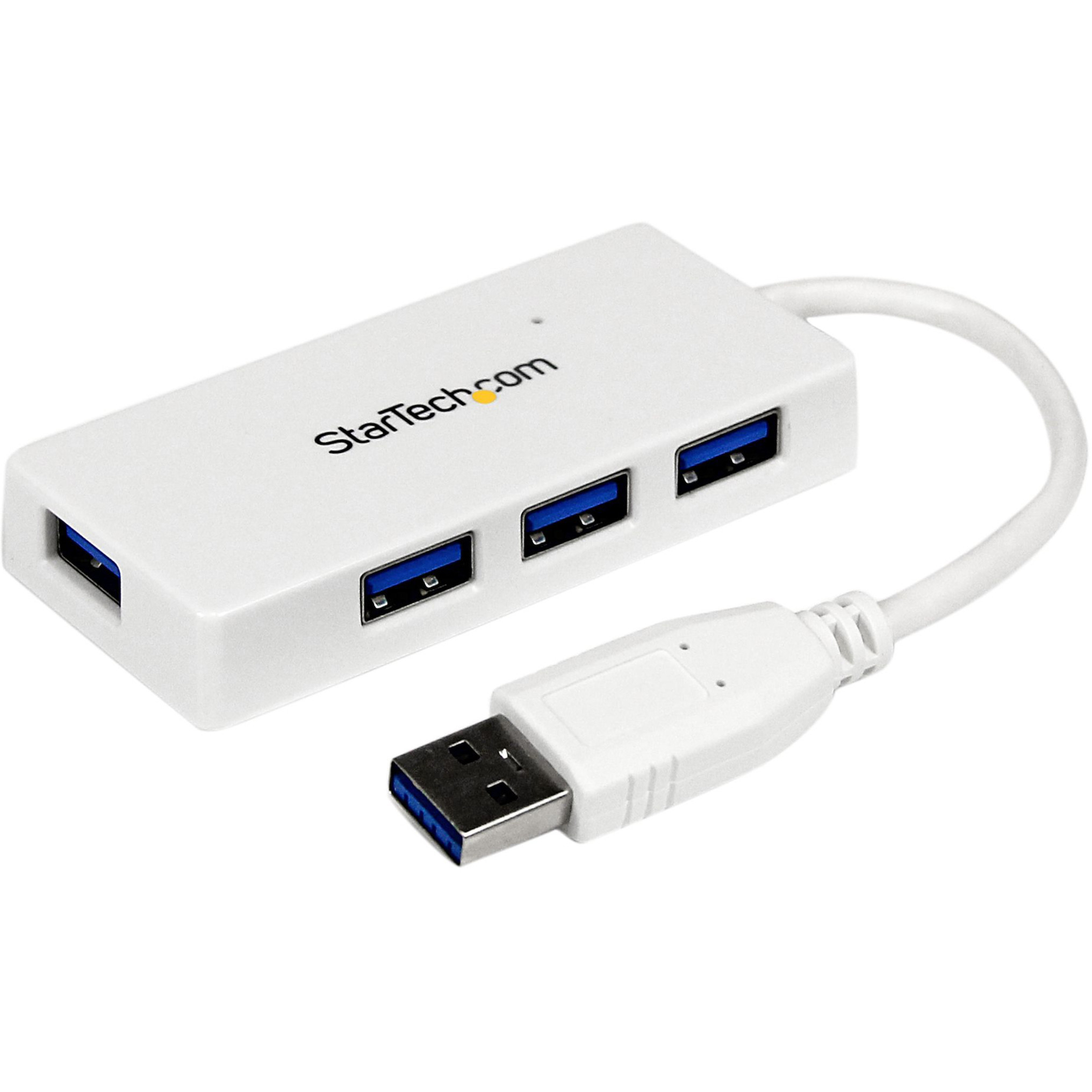 Startech .com Portable 4 Port SuperSpeed Mini USB 3.0 HubWhiteAdd four external USB 3.0 ports to your notebook or Ultrabook™ wit… ST4300MINU3W