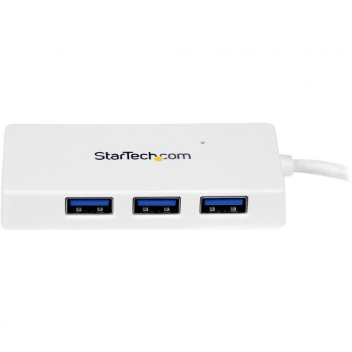 Startech .com Portable 4 Port SuperSpeed Mini USB 3.0 HubWhiteAdd four external USB 3.0 ports to your notebook or Ultrabook™ wit… ST4300MINU3W