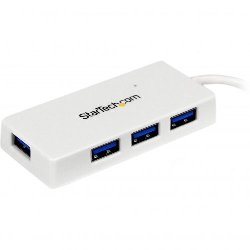 Startech .com Portable 4 Port SuperSpeed Mini USB 3.0 HubWhiteAdd four external USB 3.0 ports to your notebook or Ultrabook™ wit… ST4300MINU3W