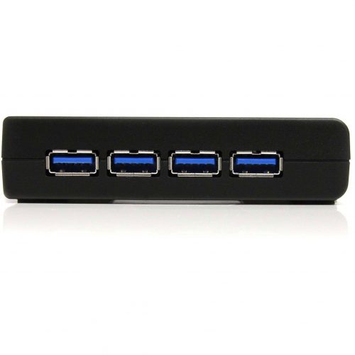 Startech .com 4 Port Black SuperSpeed USB 3.0 HubAdd four external SuperSpeed USB 3.0 ports from a single USB connectionusb 3.0 hub4… ST4300USB3