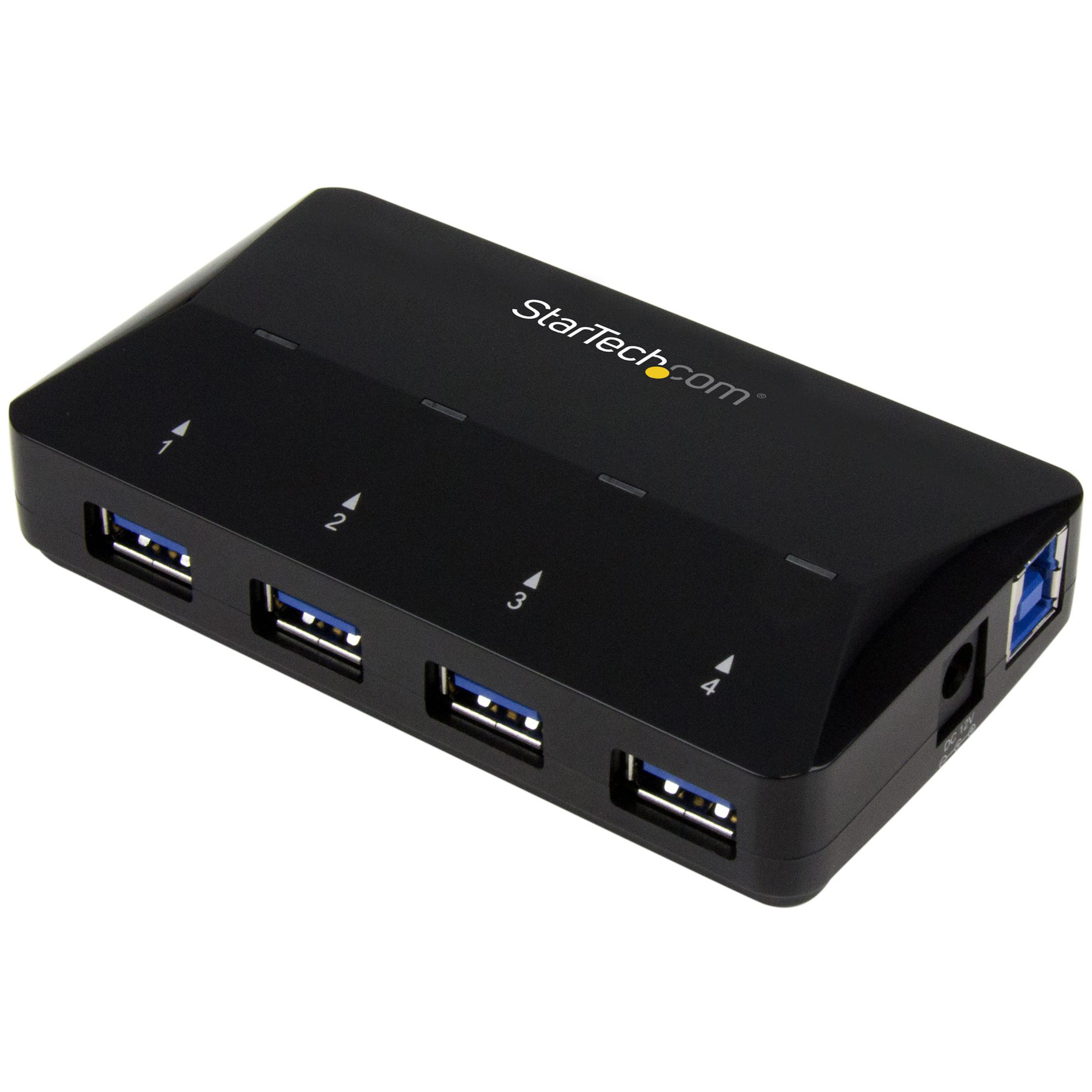 Startech .com 4-Port USB 3.0 Hub plus Dedicated Charging Port1 x 2.4A PortDesktop USB Hub and Fast-Charging StationAdd four USB 3.0 p… ST53004U1C