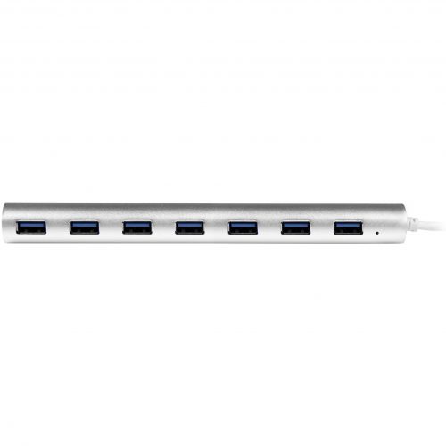 Startech .com 7 Port Compact USB 3.0 Hub with Built-in CableAluminum USB HubSilverAdd seven USB 3.0 (5Gbps) ports to your MacBook usin… ST73007UA