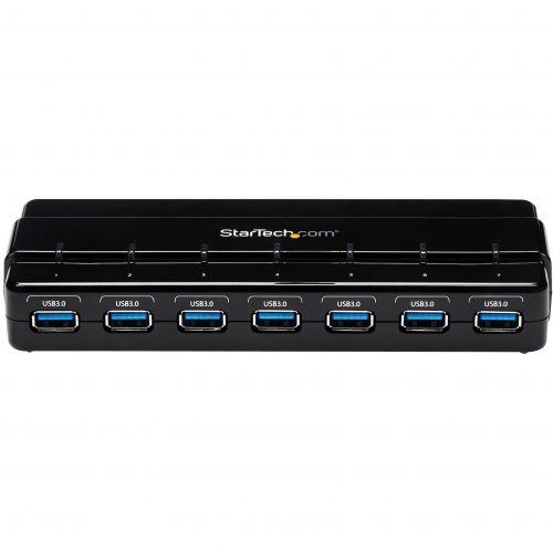 Startech .com 7 Port SuperSpeed USB 3.0 HubDesktop USB Hub with Power AdapterBlackAdd 7 external, SuperSpeed USB 3.0 ports to a comp… ST7300USB3B