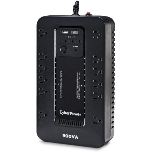 CyberPower ST900U 900VA Standby UPS System – 500W NEMA 5-15P 12 Outlets