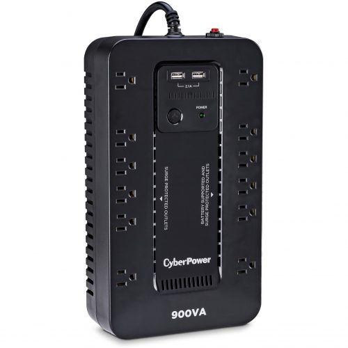 CyberPower ST900U 900VA Standby UPS System – 500W NEMA 5-15P 12 Outlets