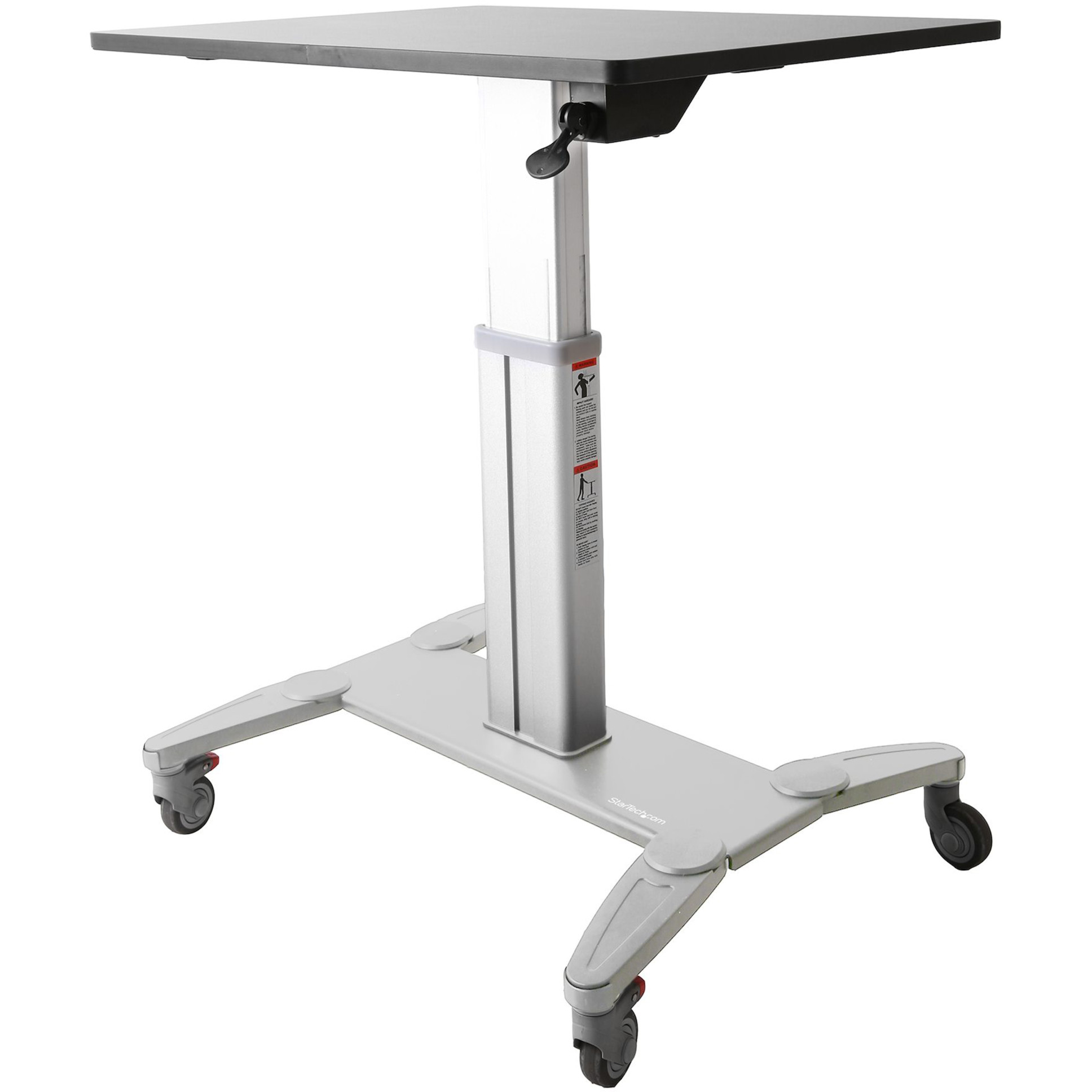 Startech .com Mobile Standing DeskPortable Sit-Stand Ergonomic Height Adjustable Cart on WheelsRolling Computer/Laptop WorkstationSit-st… STSCART