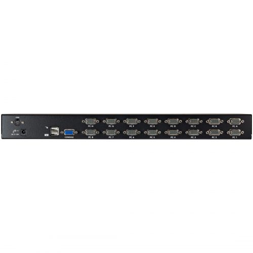 Startech .com 16 Port 1U Rackmount USB KVM Switch Kit with OSD and CablesA complete 16-port USB KVM kit, including all necessary cables a… SV1631DUSBUK