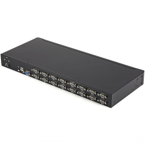 Startech .com 16 Port 1U Rackmount USB KVM Switch Kit with OSD and CablesA complete 16-port USB KVM kit, including all necessary cables a… SV1631DUSBUK