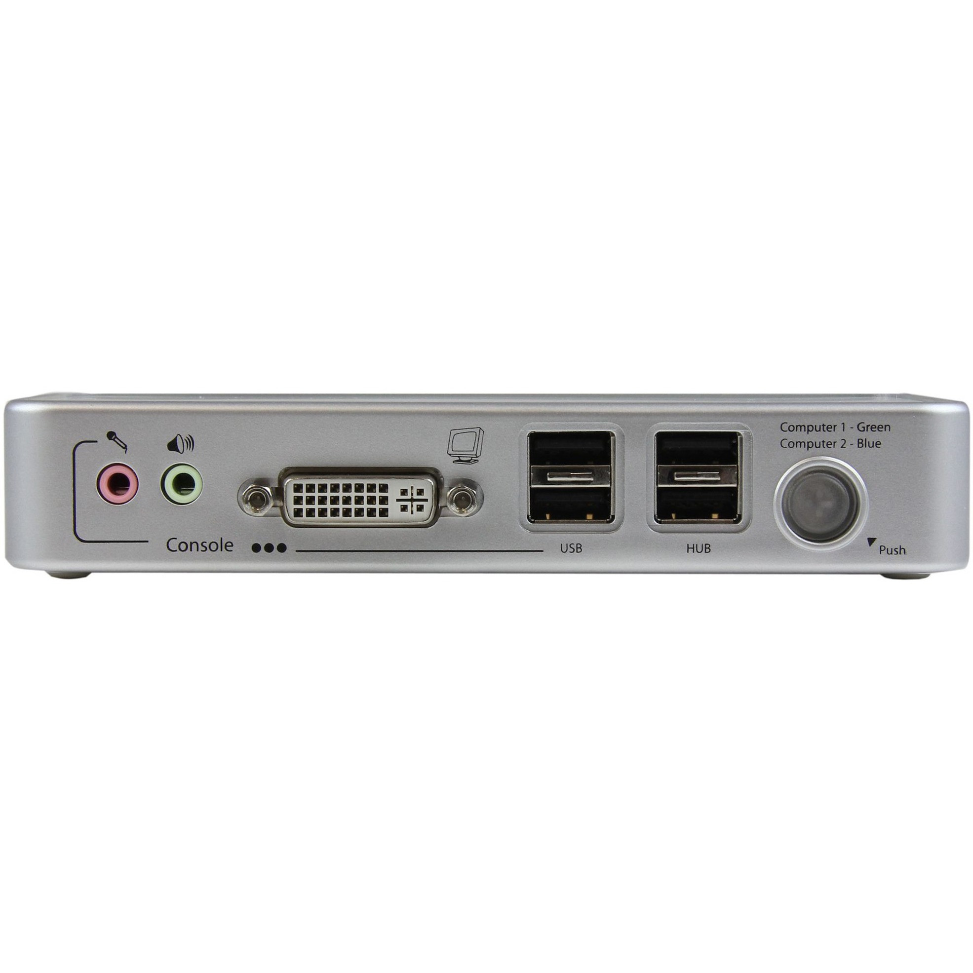 Startech .com 2 Port USB DVI KVM Switch Kit with Cables USB 2.0 Hub & AudioUSB DVI KVM with and Audio SwitchingKVM / audio / USB s... - Corporate Armor