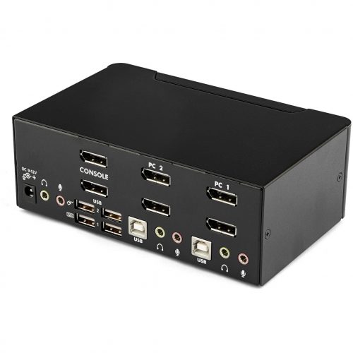 Startech .com 2 Port Dual DisplayPort USB KVM Switch with AudioControl 2 high-resolution dual DisplayPort computers with a single console… SV231DPDDUA