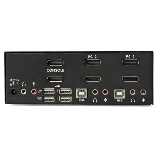 Startech .com 2 Port Dual DisplayPort USB KVM Switch with AudioControl 2 high-resolution dual DisplayPort computers with a single console… SV231DPDDUA