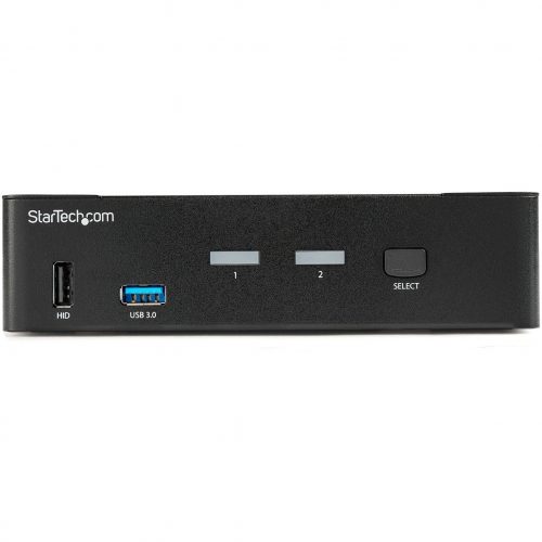 Startech .com 2 Port DisplayPort KVM Switch4K 60HzSingle DisplayUHD DP 1.2 USB KVM Switch with USB 3.0 Hub & AudioTAA Compliant -… SV231DPU34K