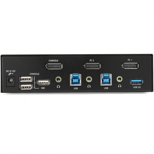 Startech .com 2 Port DisplayPort KVM Switch4K 60HzSingle DisplayUHD DP 1.2 USB KVM Switch with USB 3.0 Hub & AudioTAA Compliant -… SV231DPU34K