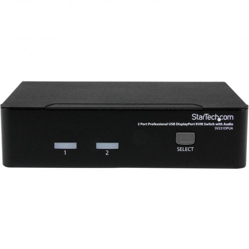 Startech .com 2 Port USB DisplayPort KVM Switch with AudioControl two computers from a single console, with high-resolution DisplayPort vide… SV231DPUA