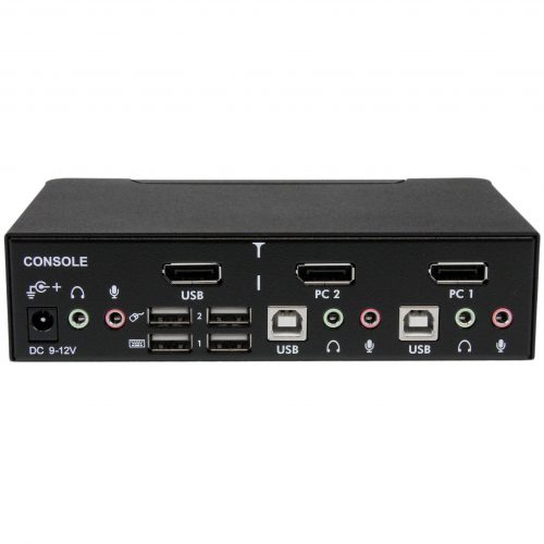 Startech .com 2 Port USB DisplayPort KVM Switch with AudioControl two computers from a single console, with high-resolution DisplayPort vide… SV231DPUA