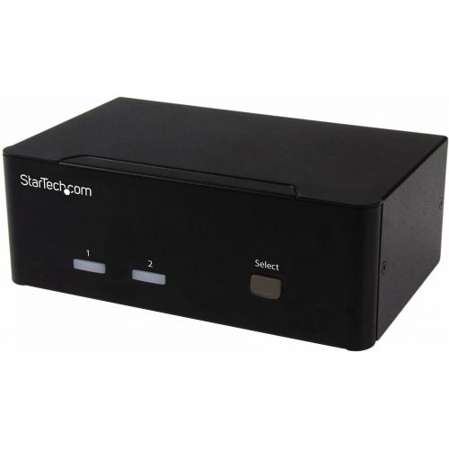 Startech .com 2-port KVM Switch with Dual VGA and 2-port USB HubUSB 2.0Access two dual-video computers and two shared USB peripherals… SV231DVGAU2A