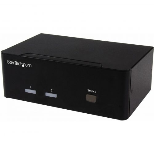 Startech .com 2-port KVM Switch with Dual VGA and 2-port USB HubUSB 2.0Access two dual-video computers and two shared USB peripherals… SV231DVGAU2A
