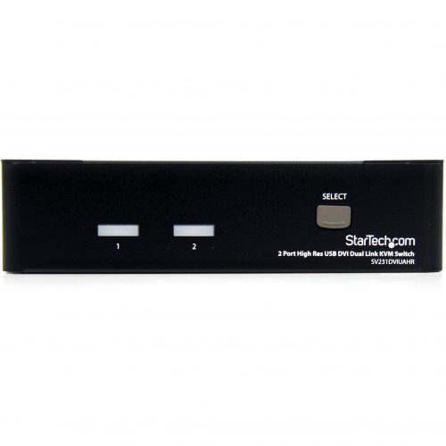 Startech .com .com 2 Port High Resolution USB DVI Dual Link KVM Switch with AudioControl two high resolution DVI multimedia compu… SV231DVIUAHR