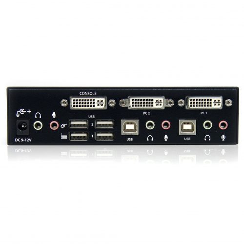 Startech .com .com 2 Port High Resolution USB DVI Dual Link KVM Switch with AudioControl two high resolution DVI multimedia compu… SV231DVIUAHR