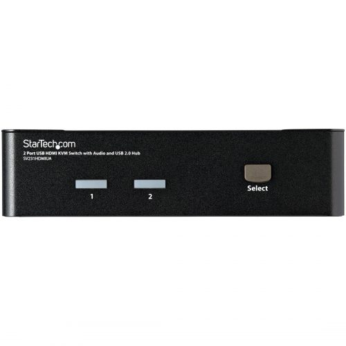 Startech .com 2 Port USB HDMI KVM Switch w/ Audio & USB 2.0 Hub2 x 12 x Mini HDMI Digital Audio/Video SV231HDMIUA