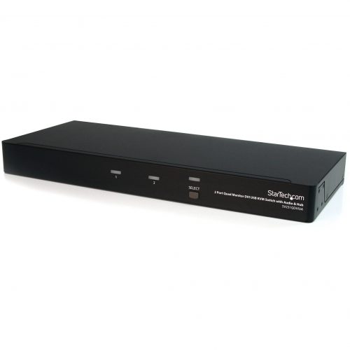 Startech .com 2 Port Quad Monitor Dual-Link DVI USB KVM Switch with Audio & HubSwitch between two Computers sharing four DVI displays, spe… SV231QDVIUA