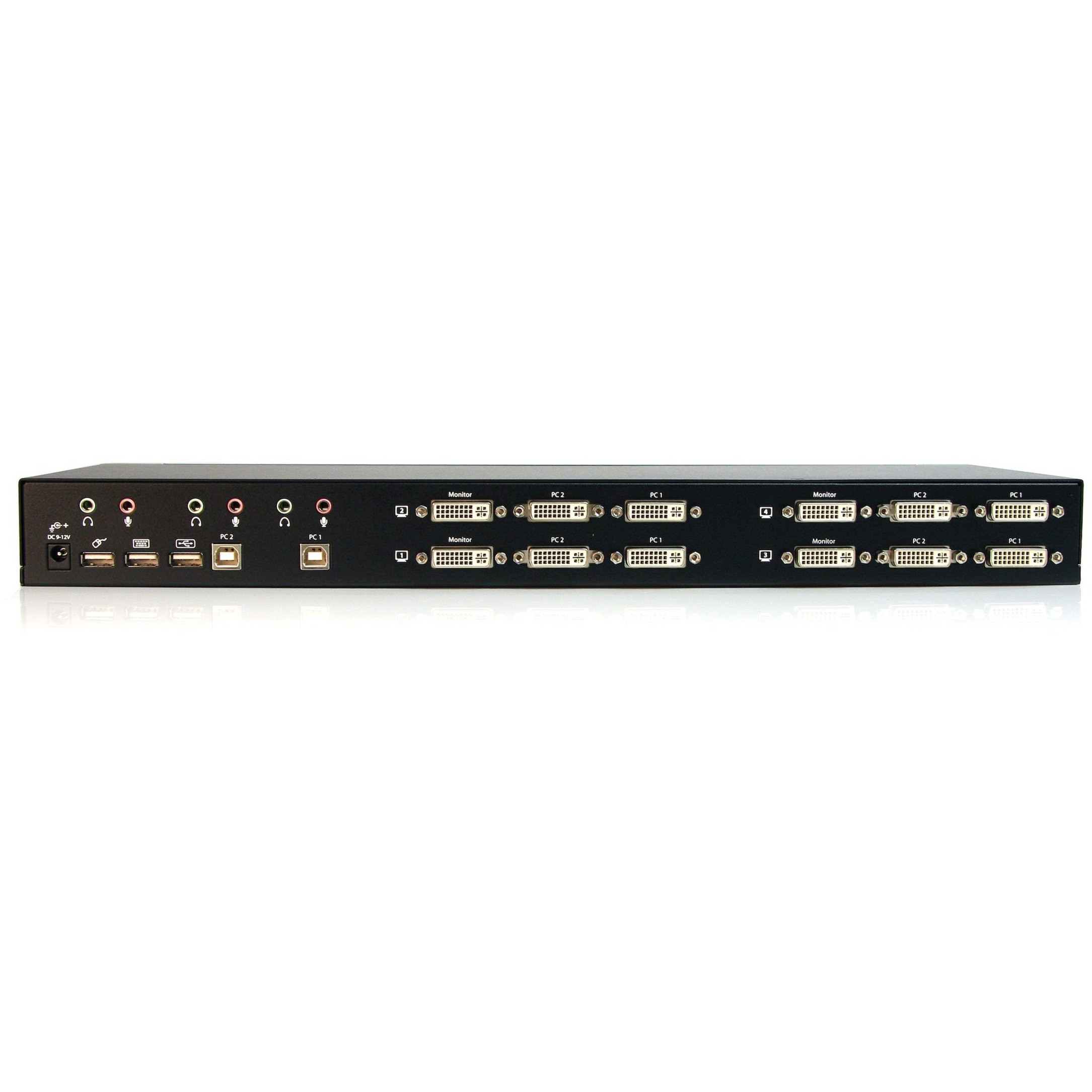 Startech .com 2 Port Quad Monitor Dual-Link DVI USB KVM Switch with Audio & HubSwitch between two Computers sharing four DVI displays, spe… SV231QDVIUA