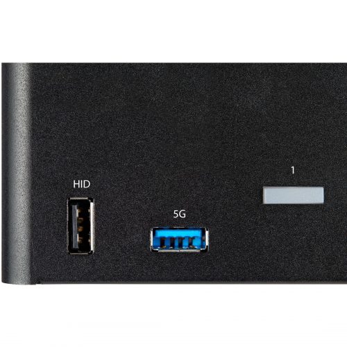 Startech .com 2 Port Triple Monitor DisplayPort KVM Switch 4K 60Hz UHD HDR, DP 1.2 KVM Switch, 2-Pt USB 3.0 Hub, 4x USB HID, Audio, Hotkey -… SV231TDPU34K