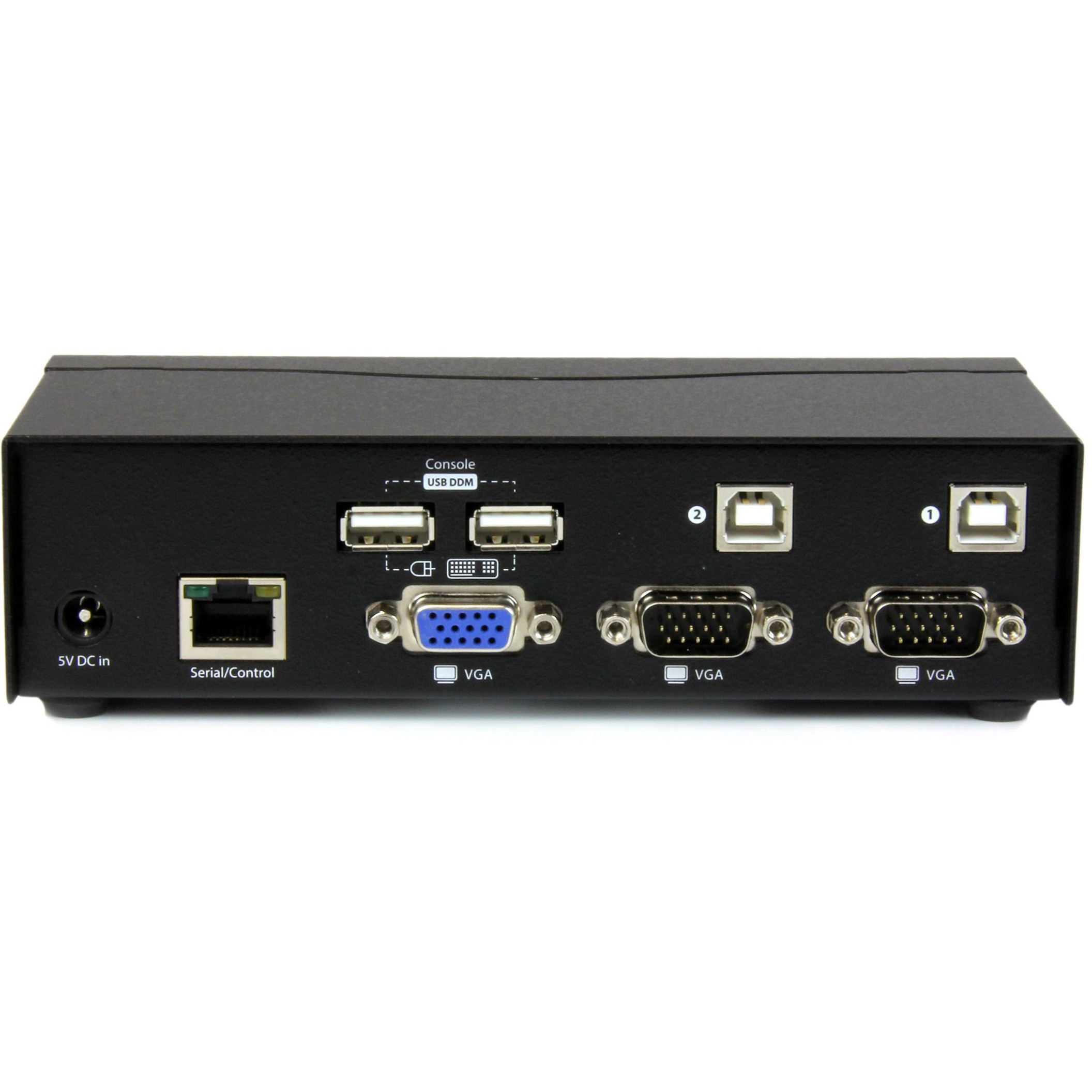 Startech .com 2 Port USB VGA KVM Switch with DDM Fast Switching Technology and CablesControl 2 VGA, USB-equipped PCs with a single periphe… SV231USBDDM