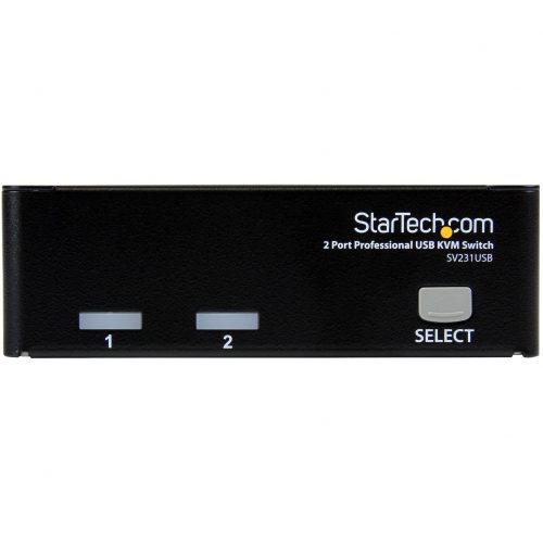 Startech .com 2 Port Professional USB KVM Switch Kit with CablesControl 2 USB VGA based computers with this complete KVM kit including cables… SV231USB