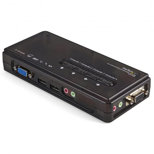 Startech .com .com SV411KUSBKVM / audio switchUSB4 ports1 local userControl 4 USB enabled computers with this complete K… SV411KUSB