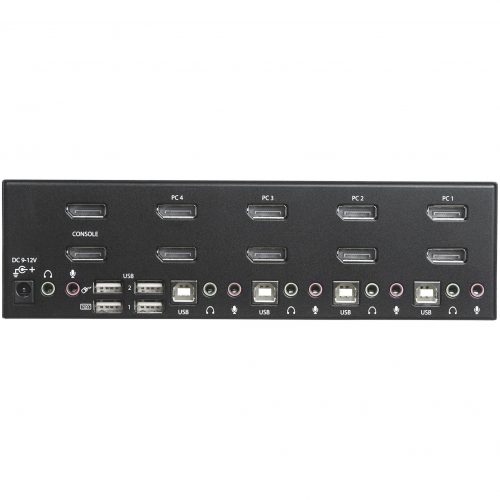 Startech .com 4 Port Dual DisplayPort KVM SwitchDisplayPort 1.2 KVM4K 60HzThis 4 port Dual DisplayPort KVM switch combines dual 4K… SV431DPDDUA2