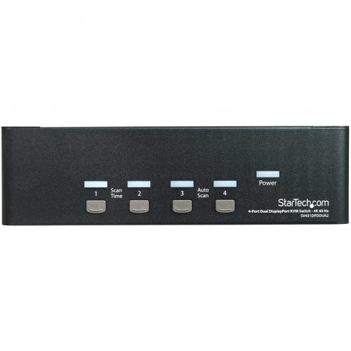 Startech .com 4 Port Dual DisplayPort KVM SwitchDisplayPort 1.2 KVM4K 60HzThis 4 port Dual DisplayPort KVM switch combines dual 4K… SV431DPDDUA2