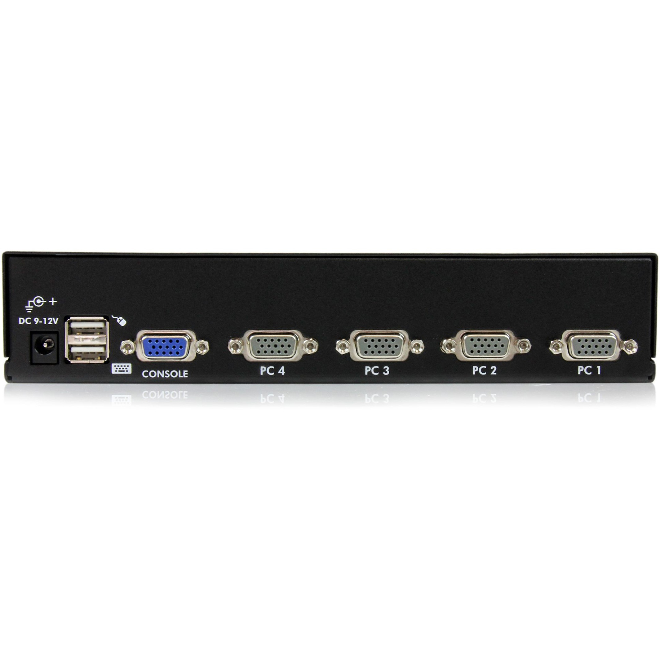Hørehæmmet Uforglemmelig rolle Startech .com 4 Port 1U Rackmount USB KVM Switch with OSDControl up to 4  VGA and USB computers from a single keyboard, mouse and monitor -...  SV431DUSBU - Corporate Armor
