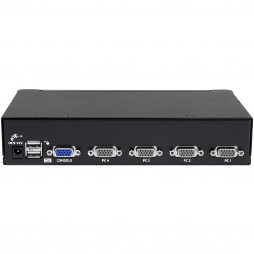 Startech .com 4 Port 1U Rackmount USB PS/2 KVM Switch with OSD4 x 14 x HD-15 Video1URack-mountable SV431DUSB