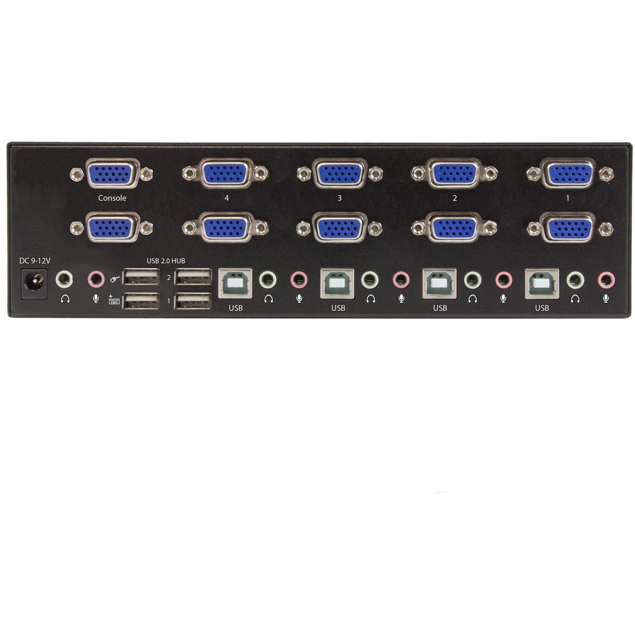 Startech .com 4-port KVM Switch with Dual VGA and 2-port USB HubUSB 2.0Access four dual-video computers & two shared USB peripherals f… SV431DVGAU2A