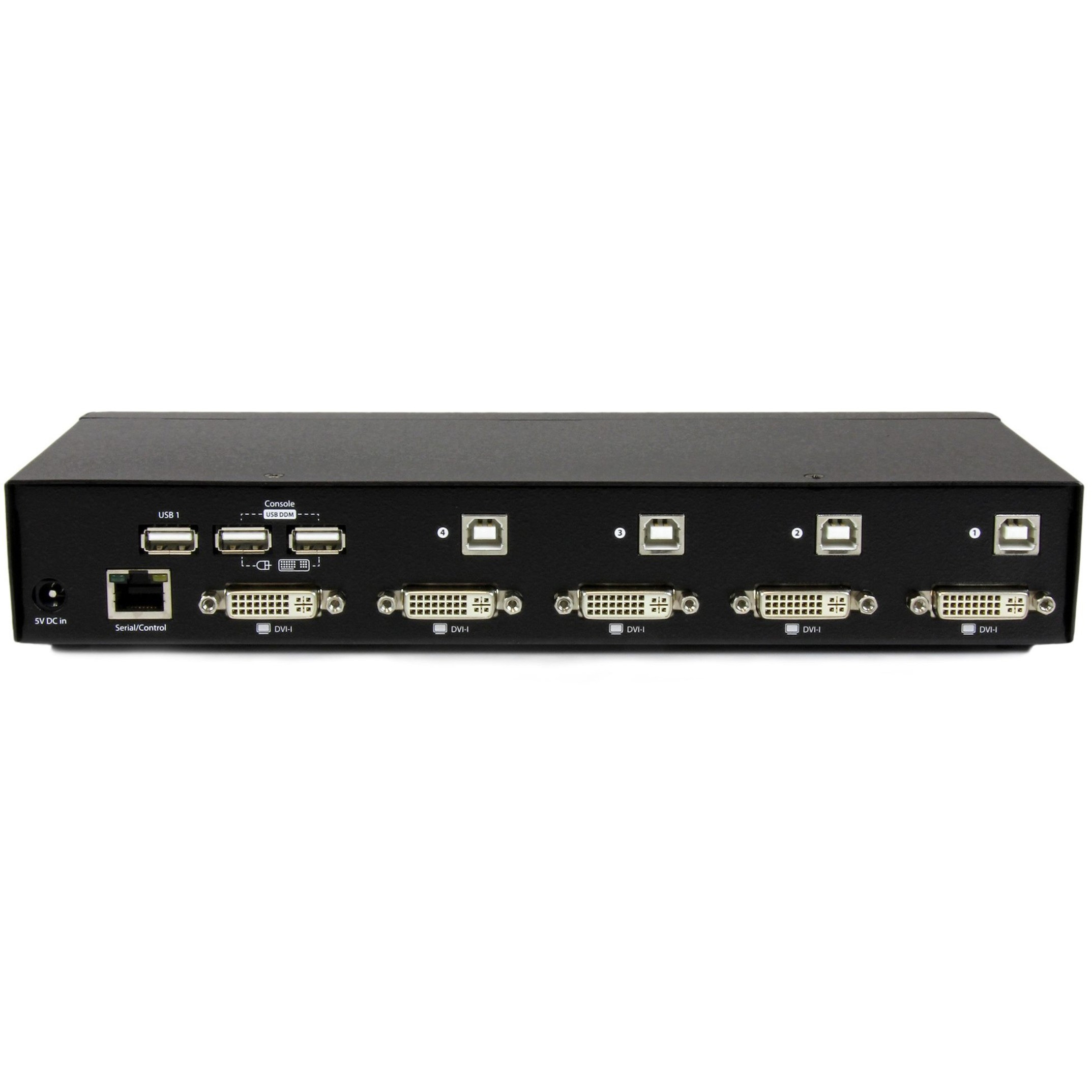 Startech .com 4 Port USB DVI KVM Switch with DDM Fast Switching Technology and CablesControl 4 DVI, USB-equipped PCs with a single periph… SV431DVIUDDM