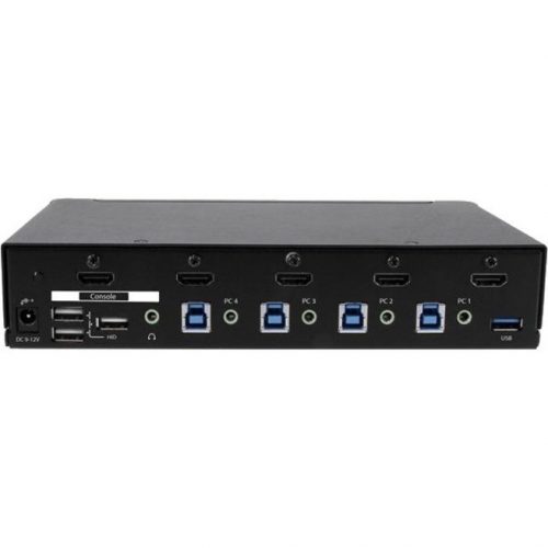 Startech .com 4-Port HDMI KVM SwitchBuilt-in USB 3.0 Hub for Peripheral Devices1080pControl four HDMI computers using a single conso… SV431HDU3A2